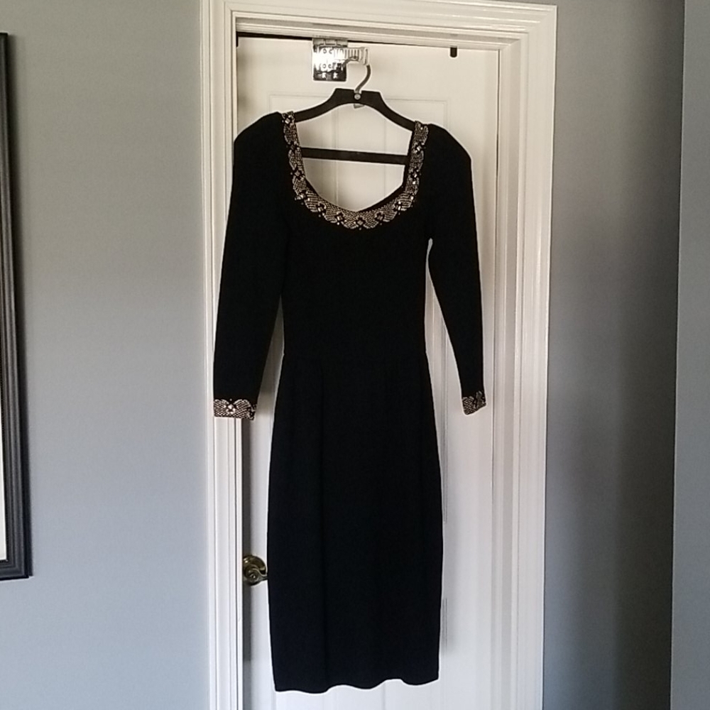 St john marie gray dress size 4